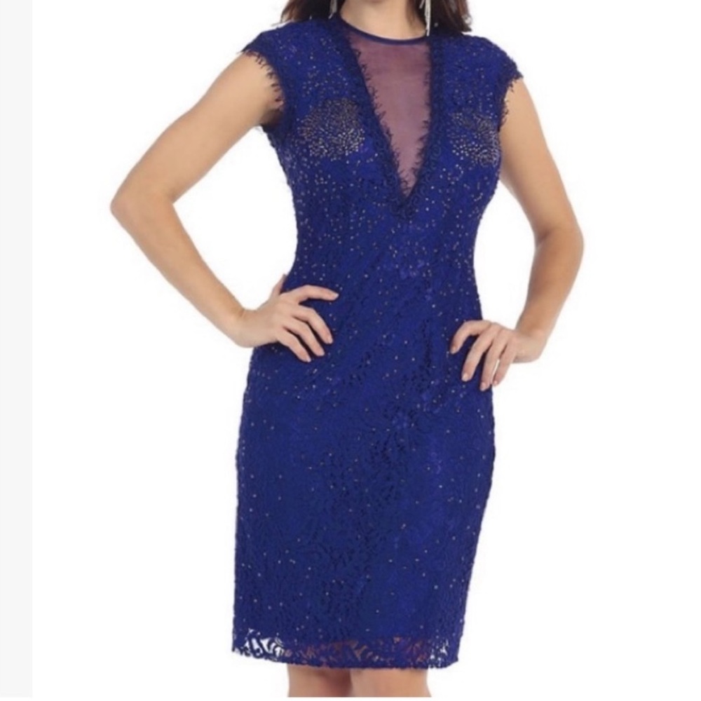 BNWT Royal Queen beaded cocktail dress